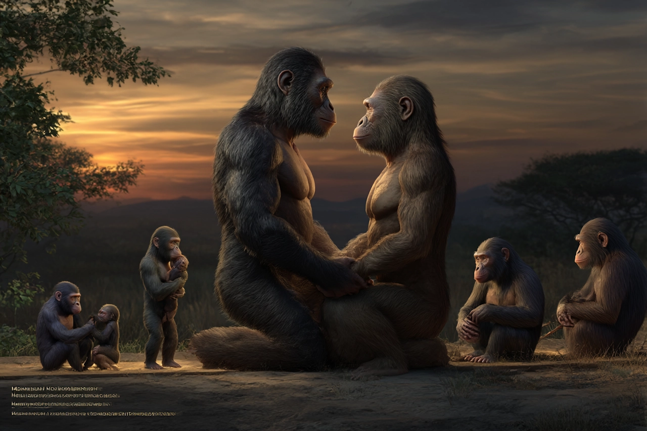 Bonobos and gibbons